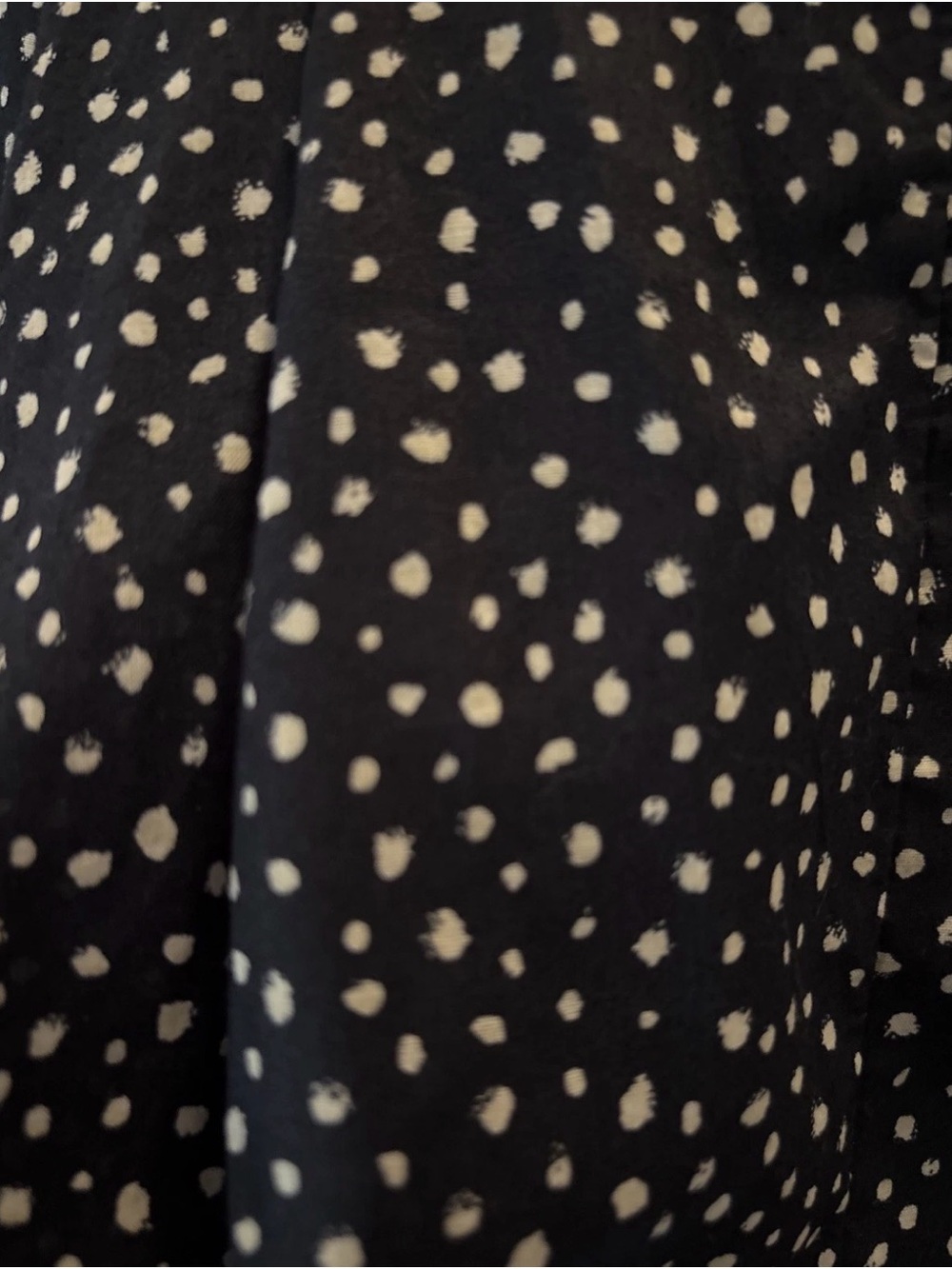 NWT J. Crew Side Tie Beach Navy  Polka Dot Maxi Dress Organic Cotton- S - Picture 8 of 9